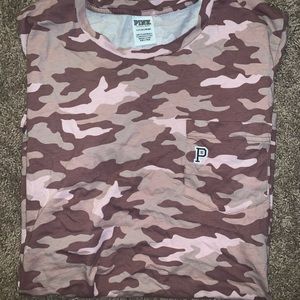 VS Pink Campus Camp Tshirt